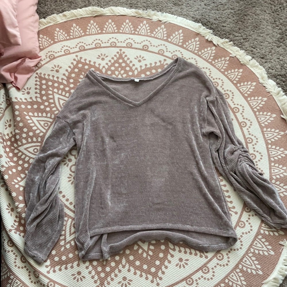 Purple Charming Charlies Top with Ties